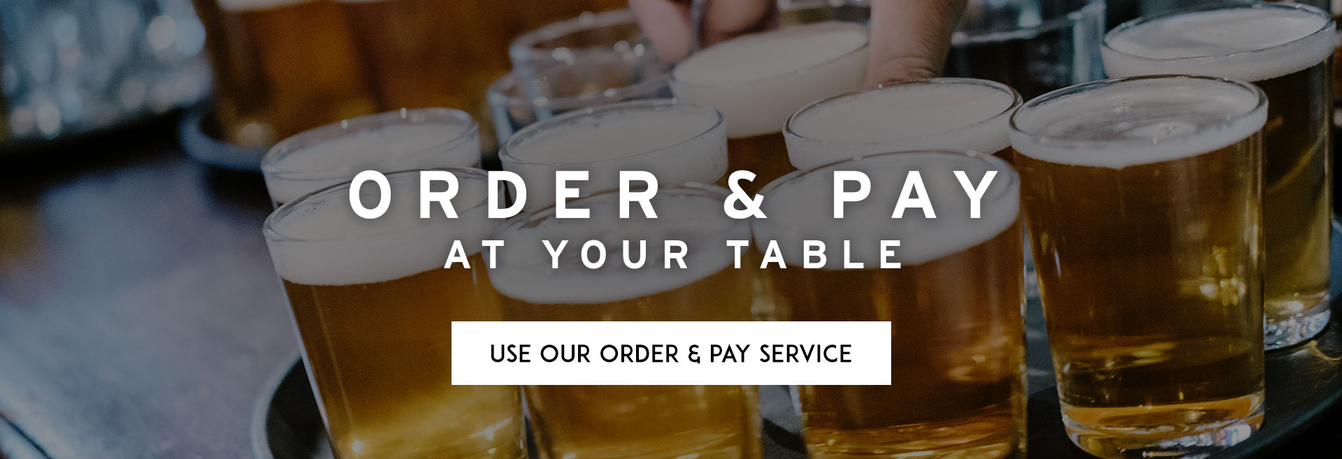 Order at table at The Railway Tavern hero