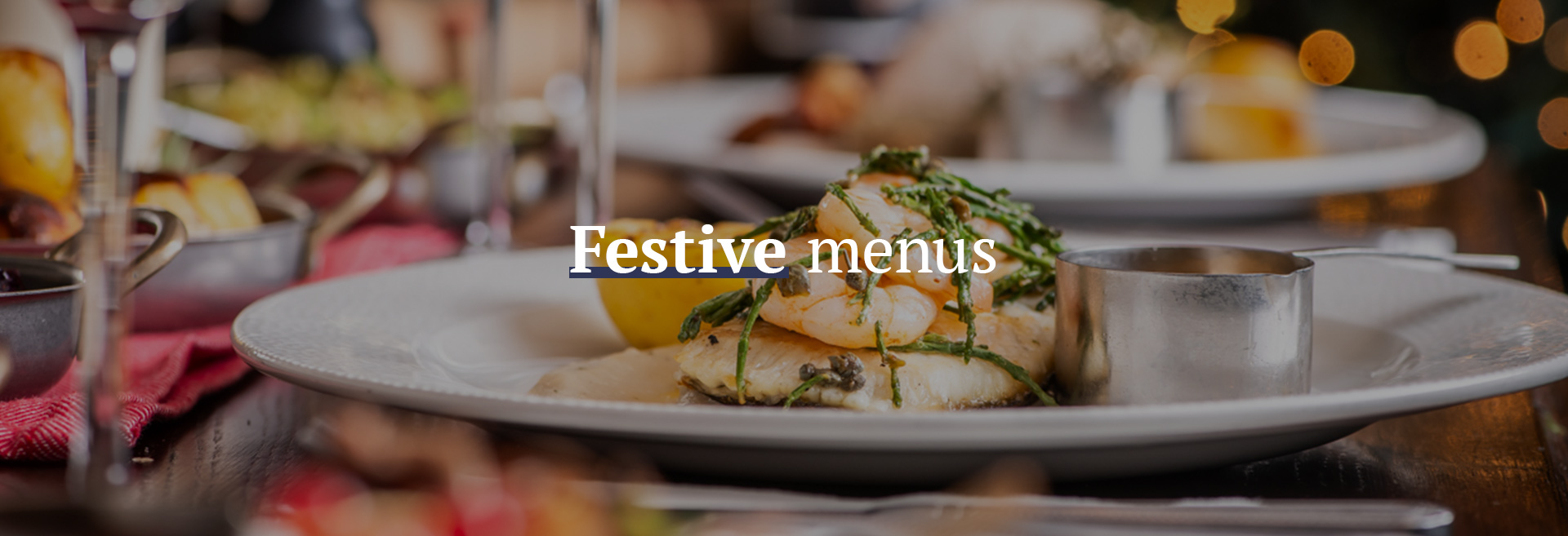 Festive Christmas Menu at The Railway Tavern 