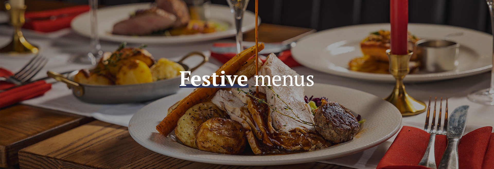 Christmas menu at The Railway